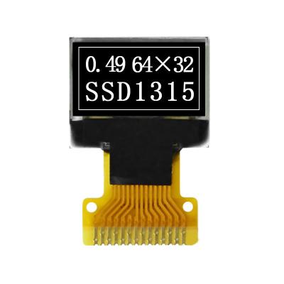 Chine Résolution 64X32 Pm Oled module d'affichage Oled d'interface IIC de 0,49 pouce à vendre
