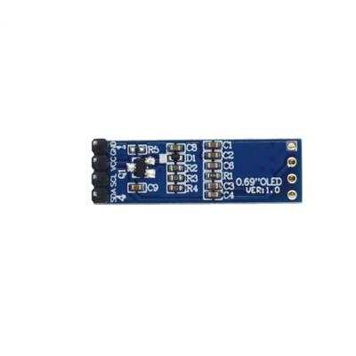 China 0.69 Inch PMOLED Display Module With PCBA 96x16 Resolution 4 Pins IIC Interface for sale
