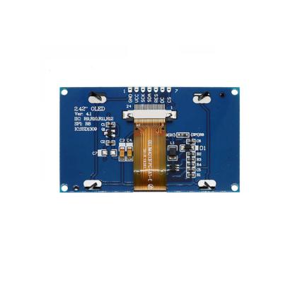 China 2.42 Inch PMOLED Display Module With PCBA,   128*64 Resolution,  7 PINS IIC/SPI Interface for sale
