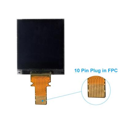 China 1 Inch Sunlight Readable TFT 128x128 Transflective Mode LCD Display Module for sale
