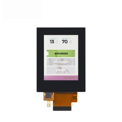 China Tela sensível ao toque LCD TFT de 2,4 polegadas 240x320 40 PINS MCU RGB SPI 450 CD/M2 à venda