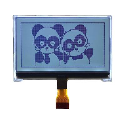 China COG Dot Matrix LCD Module Gray FSTN 128x64 8pins White Backlight for sale