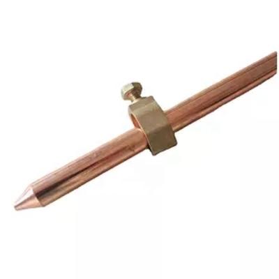 China Electroplating copper earth rod A Copper Weld Steel Ground Rod Copper Bonded Steel for sale