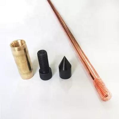 China 50Micro to 254Micron Copper earth rod for Earthing and lighting protection system for sale