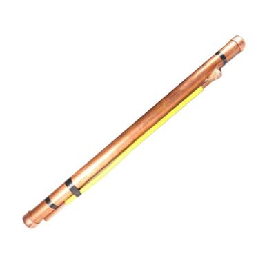 China High Voltage Grounding Copper Earth Rod Electrode Solid chemical Ground Electrodes for sale