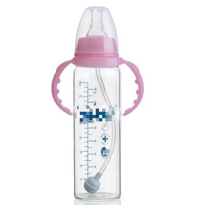 中国 250ml babies bottle feeding pyrex glass baby feeding bottles babies glass feeding bottles 販売のため
