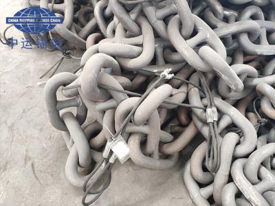 China 70MM Grade U3 Anchor Chain In Stock With Certificate Black Painted for sale