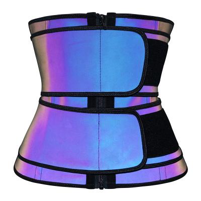 China Laser Latex Sport Waist Trainer With Double Belt for sale