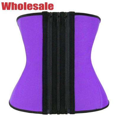 China Three Layers 9 Boned 6XL Women'S Latex Waist Trainer With Zipper for sale