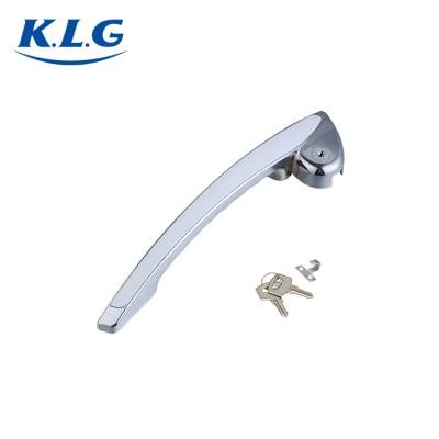 China Commercial deep freezer chest freezer parts deep open door chromeplate door handle with lock and key for sale
