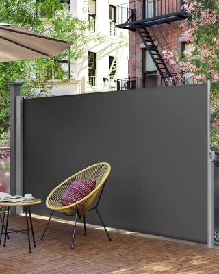 China Outdoor Retractable Side Awning Fabric side Panels Ombrage Auvent Retractable for sale