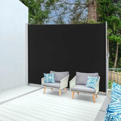China Horizontal Retractable Outdoor Privacy Screen Manual Side Awning for sale