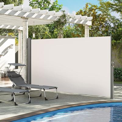 China Aluminum Patio Privacy Screen Retractable Side Awning Outdoor Side Shade Privacy Fence with waterproof UV resistant for sale