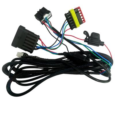 China Waterproof Male Female Automotive Wire Harnesses With Amp Connector OEM for sale