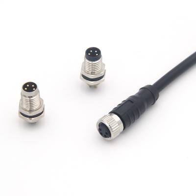 China Waterproof Electrical M8 Cable Assembly Male To Female 5 Meter Length for sale