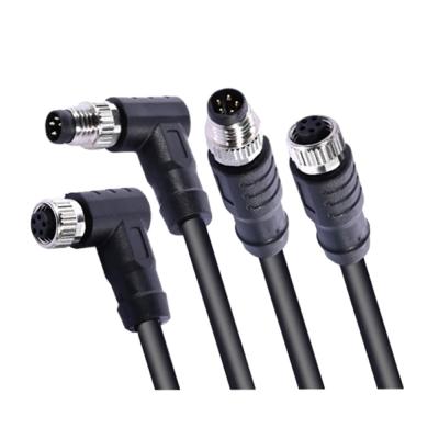 China IP67 Waterproof Cable M8 Connector Cable 5 Pin Female Molding Shield PVC Jacket Cables Electric Bike Scooter for sale