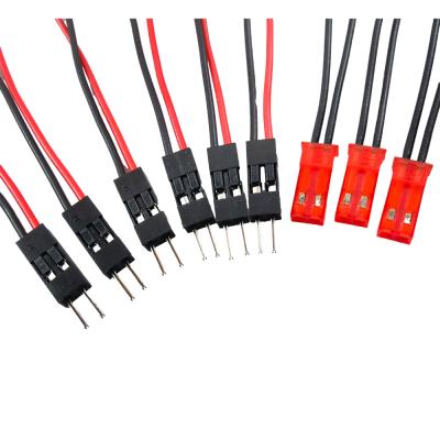China Black Color Cable Wire Assemblies 2.54mm Pitch To 2.80mm With Dupont Connector for sale