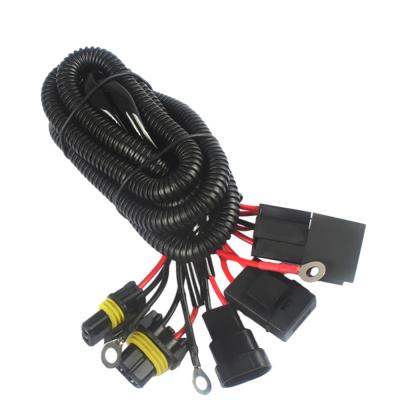 China 3M Length Automotive Wire Harnesses H7 H11 9005 9006 For Relay Battery for sale