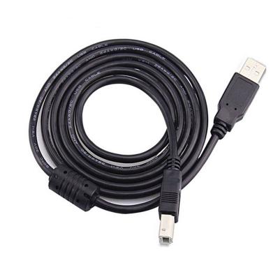 China Black High Speed USB Cable , A Male To A Female 2.0 USB Printer Cord for sale