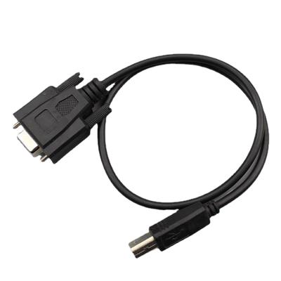 China Hembra de encargo de las asambleas de cable de RS232 Overmolding DB9 al tipo masculino del USB 2,0 B en venta