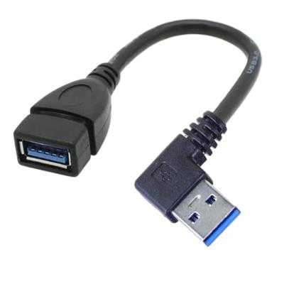 China 2.4A USB Charging Data Cable , Right UP Down Left Angle Extension Power Supply Cable for sale
