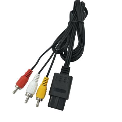 China cable de audio y vídeo de los 6ft Gamecube, sistema de pesos americano de cordón compuesto para Nintendo 64 N64 en venta