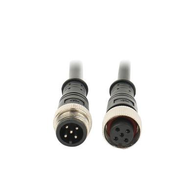 China OEM Waterproof PVC Jacket M12 Connector Cables 3Ft Male Female Cable for sale