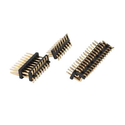 China 2.54mm Pitch PCB Connector SMT Pin Header Dual Row Male 1A-10A for sale