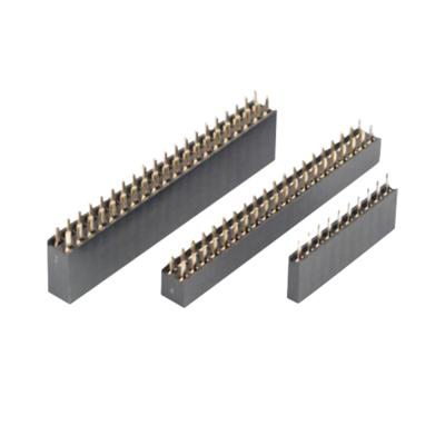 China Straight Right Angle PCB Female Connector 0.5A To 3A Through Hole 2.54mm 2.0mm Pitch for sale