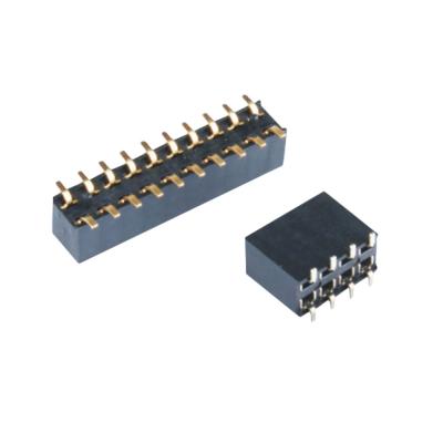 China 2P-40P Single Dual Row PCB Connector SMT Female Header 2.54mm Pitch for sale