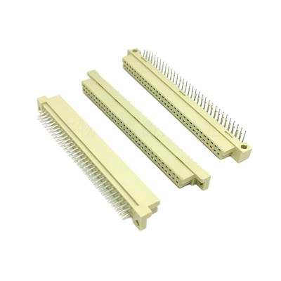China Din41612 2.54mm Pitch DIN Connector 48 Pin Female 3 Rows Socket Type C Through Hole Vertical Tray Packing for sale