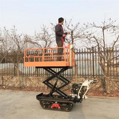 China Crawler orchard pruning and picking lifting platform vehicle for sale