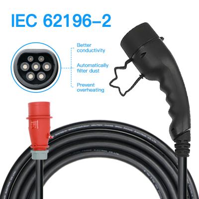 China TYPE 2 Level 2 32A 16A 3.3KWH Domestic Car Electric Charger At Home SAE J1772 for sale