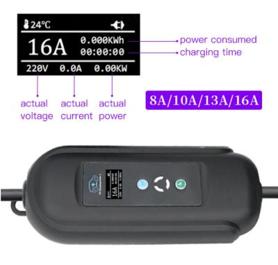 China 50Hz AC 220V 5M Cable Ev Home Fast Charger Tesla Level 3 Charger App Control for sale