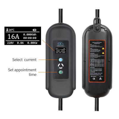 China 22KW AC  2.4 Screen Car EV Charger Electric Car Charging Port Home IEC62196 for sale
