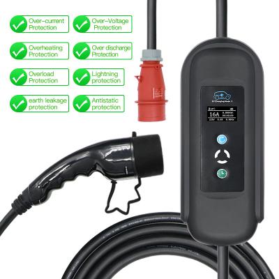 China 11KW 32Amp 40A EV Car Charging Station 3 Phase Home Ev Charger 4G for sale