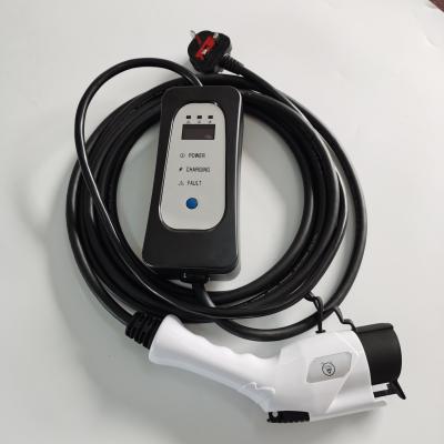 China IP66 8A 10A Portable EV Charger for sale