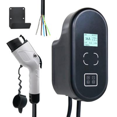 China 8A 3.6KW Level 2 Electric Vehicle Charger Portable Electric Car Home Charging Station for sale