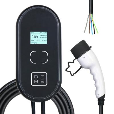 China 8A Outdoor Electric Portable EV Charger For Home TPE Cable IEC 621962 for sale