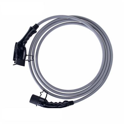 China 450VAC 24A Mode 3 Charging Cable Extension Cord For Charging Electric Car SAEJ1772 for sale