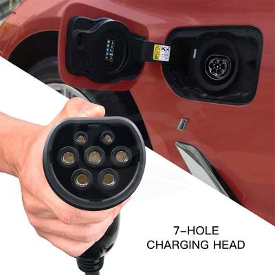 China 5 Meter 16A EV Charger Cable 220VAC 22kw Type 2 Charging Mode 3 for sale