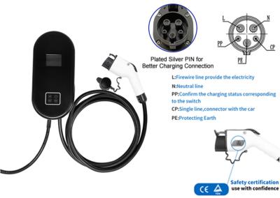 China 32A EV Charger Cable Type 2 22kw Charger Plug Cable 250V 3 Phase for sale