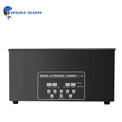 China Black 20 Liter Ultrasonic Cleaner Digital Control 420W Semiwave Degas Cleaning Machine for sale