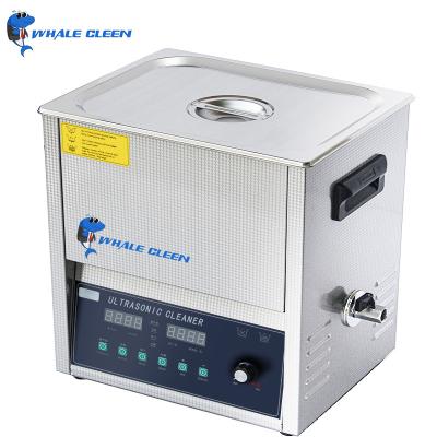 China Blue Whale Concave Surface 10L Tabletop Ultrasonic Cleaner 20-80C Adjustable for sale