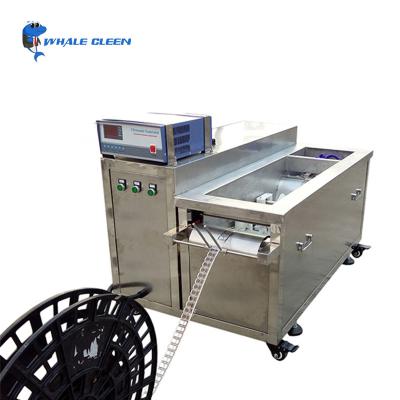 China Conveyor Mesh Belt Through Type Industrial Ultrasonic Cleaner To Remove Oil Grease Stains for sale