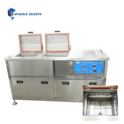 China 0-2400W Industrial Ultrasonic Cleaning Machine 175L 28Khz / 40 Khz Two Tanks Cleaner en venta