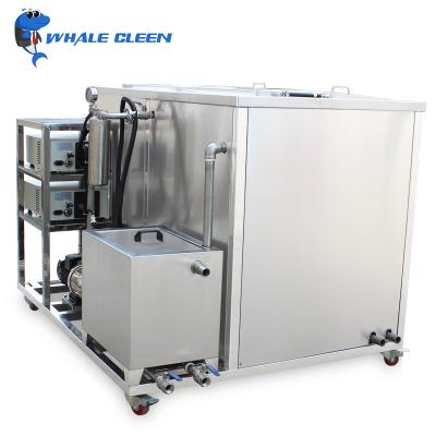 China 2 Tanks Ultrasonic Power Cleaner 1.8KW 175 Liter Ultrasonic Small Parts Cleaner for sale