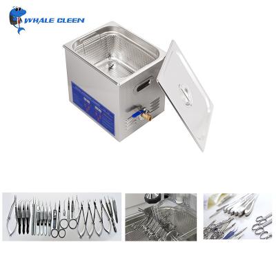 China 10 Liter 200W Medical Ultrasonic Cleaner For Surgical Instrument for sale
