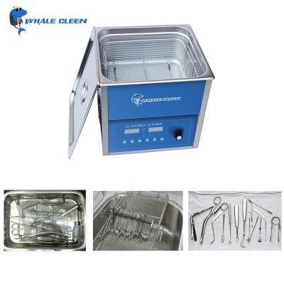 China CE Ultrasonic Lab Equipment Cleaner Ultrasonic Cleaner 10L With Power Adjustable Function for sale