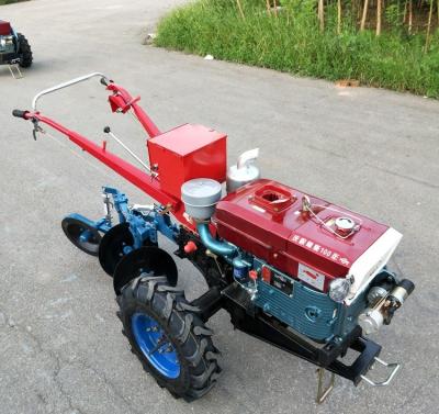 China Water Cooling 2 Wheel Walking Tractor 20hp 22hp Diesel Motocultor for sale